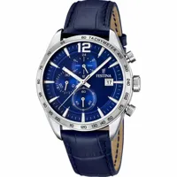montre festina f16760-3 - montre cuir bleue festina montres