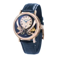 montre pour homme beaufort anatolia automatic es-8059-05 avec bracelet en cuir bleu