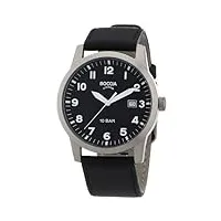 boccia - 597-03 - montre homme - quartz analogique - bracelet cuir noir