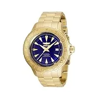 invicta montre automatique pour homme 2305 pro diver collection doré, bleu, bracelet