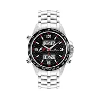 jacques lemans - f-5009b - montre homme - quartz - analogique et digitale - alarme - chronographe - bracelet acier inoxydable