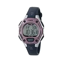 timex - t5k020 - montre femme - quartz digitale - alarme/eclairage/chronomètre/chronomètre - bracelet plastique noir