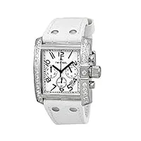 tw steel - tw-118w - montre homme - quartz - chronographe - bracelet cuir blanc