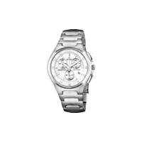 festina - f6698/1 - montre homme - quartz analogique - chronographe - bracelet acier inoxydable argent