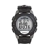 timex - t40941su - montre homme - digital - rétro éclairage - alarme - temps intermédiaires - chronographe - bracelet résine noir