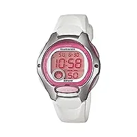 casio - lw-200-7avdf - montre femme - quartz digitale - alarme/chronomètre/eclairage - bracelet caoutchouc blanc
