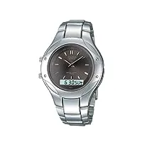casio - montre homme - efa-105-8avef - quartz analogique et digitale - chronographe - bracelet acier