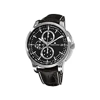 maurice lacroix pontos pt6128-ss001330 montre chronographe pour homme noir, noir, chronographe, montre automatique