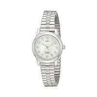 timex - timex classic t2m826 - montre femme - quartz - analogique - eclairage - bracelet acier inoxydable argent