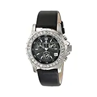 burgmeister - bm191-122 - montre femme - quartz - analogique - chronographe - bracelet cuir noir