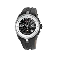 breil - bw0435 - montre femme - quartz - analogique - chronographe - bracelet cuir noir