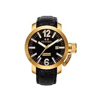 tw steel - twa-96 - montre mixte - automatique - analogique - bracelet cuir marron