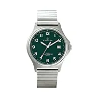 certus - 615827 - montre homme - quartz analogique - cadran noir - bracelet métal argent