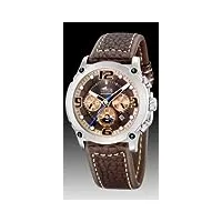 lotus - 15433-9 - montre homme - quartz - chronographe - bracelet cuir marron