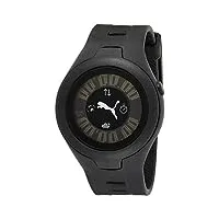 puma - pu910211001 - montre femme - quartz digital - cadran noir - bracelet caoutchouc noir