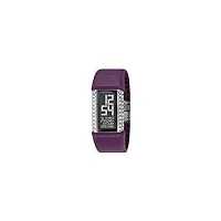 philip starck - ph1113 - montre femme - quartz - digital - bracelet caoutchouc violet