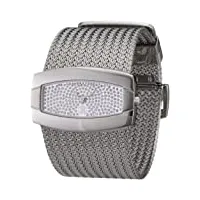 roberto cavalli - 7253114545 - ellisse - montre femme - quartz analogique - strass - bracelet acier maille milanaise