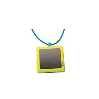 odm - dd102-4 - montre pendentif mixte - quartz digitale - collier silicone turquoise