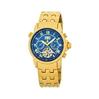 burgmeister - bm118-239 - montre homme - automatique - analogique - bracelet acier inoxydable doré