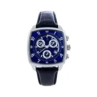lancaster - 262bwb - montre mixte - quartz - chronographe - bracelet cuir bleu