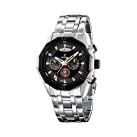 festina - f16383/4 - montre homme - quartz chronographe - bracelet acier argent