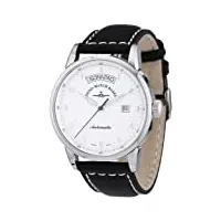 zeno watch basel - 6069dd-e2 - montre homme - automatique - analogique - bracelet cuir noir