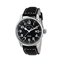 zeno watch basel - 6554-a1 - montre homme - automatique - analogique - bracelet cuir noir