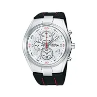 lorus - rf803cx9 - montre homme - quartz - analogique - chronographe - bracelet cuir noir