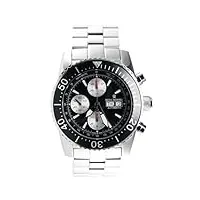 revue thommen - 17030.6137 - montre homme - automatique - analogique - chronographe - bracelet acier inoxydable argent