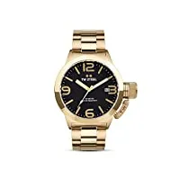 tw steel - twce1030 - montre mixte - quartz - analogique - chronographe - bracelet cuir noir