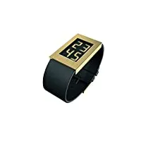 rosendahl - 43282 - montre homme - quartz - digitale - bracelet cuir noir