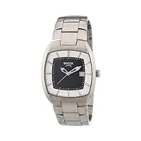 boccia - b3522-04 - montre homme - quartz analogique - bracelet titane argent