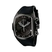 invicta montre à quartz pour homme avec cadran noir affichage analogique et bracelet pu noir 6724