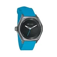 nixon - a159648-00 - montre homme - quartz digitale - bracelet plastique bleu
