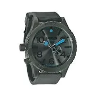 nixon - a058638-00 - montre homme - quartz analogique - bracelet plastique noir