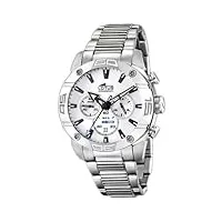 lotus - 15643/1 - montre homme - quartz chronographe - chronomètre - bracelet acier inoxydable argent