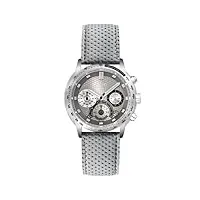 s.oliver - so-1918-lc - montre homme - quartz - chronographe - bracelet cuir gris