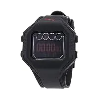 puma time - a.pu910771002 - montre homme - quartz - digitale - alarme - bracelet plastique noir
