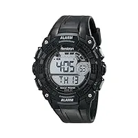 armitron sport montre chronographe numérique pour hommes, bracelet en résine, 40/8209blk