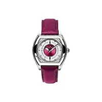 breil - tw0565 - montre femme - quartz analogique - cadran violet - bracelet cuir violet