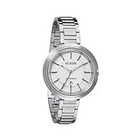 nixon - a246100-00 - montre femme - quartz analogique - bracelet acier inoxydable argent