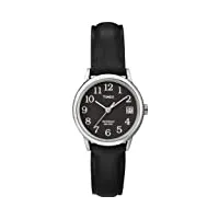 timex -t2n525d7 - heritage easy reader - analogique - montre femme- bracelet en cuir noir