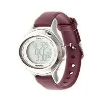 timex - t5k498su ironman 50 lap - montre femme - quartz digitale - bracelet en résine mauve