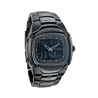 nixon - a070001-00 - montre homme - quartz chronographe - bracelet acier inoxydable noir