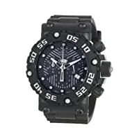 invicta - 0656 - montre homme - quartz chronographe - bracelet caoutchouc noir