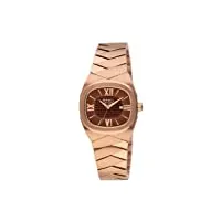 breil milano - bw0286 - montre femme - quartz - analogique - bracelet acier inoxydable marron