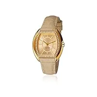 esprit - el101142f04 - montre femme - quartz - analogique - bracelet cuir doré