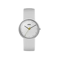 braun - bn0021whwhl - montre - femme - quartz analogique - bracelet cuir blanc
