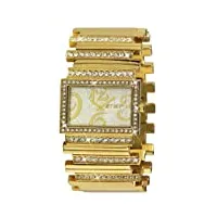 jet set - j57728-712 - beverly hills - montre femme - quartz analogique - cadran doré - bracelet acier doré