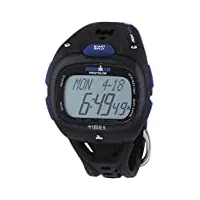 timex - t5k489 - montre mixte - quartz digitale - chronomètre/alarme/temps intermédiaires/cardiofréquencemètre - bracelet caoutchouc noir